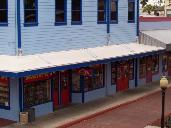 Canopy roof system at Old Town Theme Park